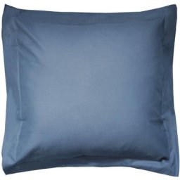 Taie d'oreiller uni 100% coton alto 80x80 cm - Bleu Jean