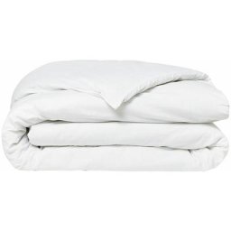 Housse de couette 100% coton bio organic - blanc craie 260X240