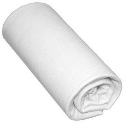 Terre De Nuit - Drap housse bébé 100% coton blanc 60x140 - bonnet 15 cm - Blanc