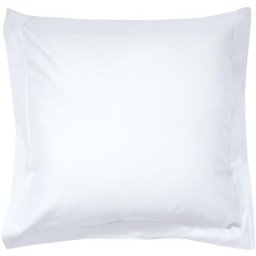 Taie d'oreiller uni 100% coton alto 80x80 cm - Blanc