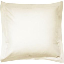 Taie d'oreiller uni 100% coton alto 80x80 cm - Ivoire Crème