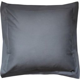 Taie d'oreiller uni 100% coton alto 80x80 cm - Gris Manhattan