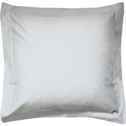 Taie d'oreiller uni 100% coton alto 80x80 cm - Gris Calcium