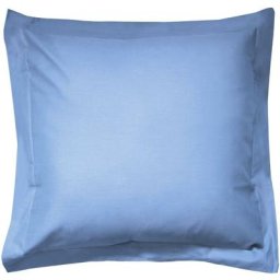 Taie d'oreiller uni 100% coton alto 80x80 cm - Bleu Belle ile