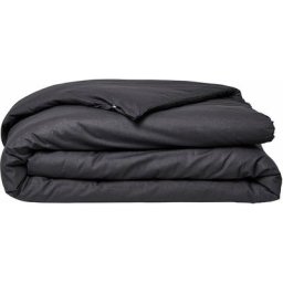Housse de couette 100% coton bio organic - noir fusain 140X200