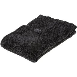 Plaid Chenil Flower Gris Foncé 130 x180 - Atmosphera créateur d'intérieur - Gris foncé