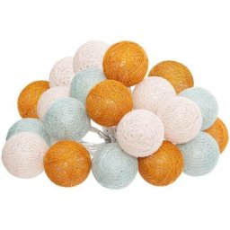Guirlande led Palm 20 boules L435 cm Atmosphera créateur d'intérieur - Ocre