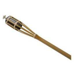 Torche avec cuve en mA tal et base en bambou Torche externe 90 cm h