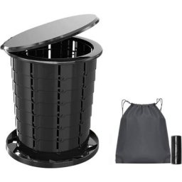 Toilette Camping Portable,Toilette Pliante Multifonctions, Toilettes Sèches RéGlable Rétractable
