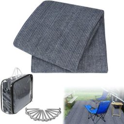 Aufun - Tapis d'auvent, Tapis de Camping extérieur Tapis pour Tente Camping-Car en hdpe, bâche de