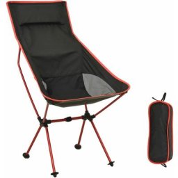 Vidaxl - Chaise de camping pliable pvc et aluminium Noir Noir