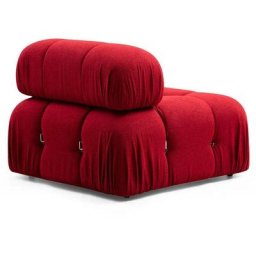 Fauteuil ou module 1 place Nourhane Tissu Rouge - Rouge
