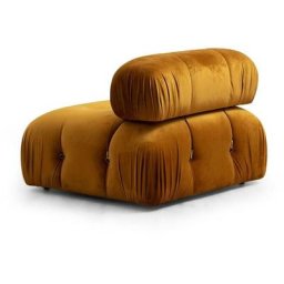 Fauteuil ou module 1 place Nourhane Velours Ocre - Ocre