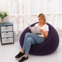 Pouf Gamer inclinable, extérieur gonflable paresseux canapé lavable salon chaise longue chambre