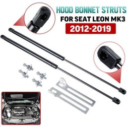 Lot de 2 Verin à Gaz Ressorts à Gaz avec Support Capot Coffre Hayon pour seat Leon MK3 2012-2019