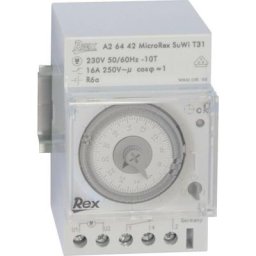 A26442 Programmateur horaire pour rail 230 v 16 A/250 v Y245331 - Rex Zeitschaltuhren