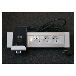 Bloc bureau 3 prises 2P+T 16A + 1 chargeur induction avec chargeur usb Type a cordon 3m Legrand