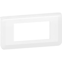 Legrand - 277814L Plaque mosaïque 4 modules horizontaux, blanc