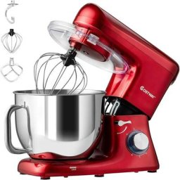 COSTWAY Robot Pâtissier 1400W avec Bol 7L Batteur Electrique en Inox et ABS à 6 Vitesses Réglables