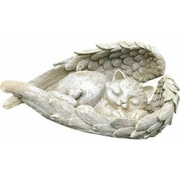 Statuette d'animal de compagnie - Ange - Figurine de jardin - Ailes d'ange - Résistante aux