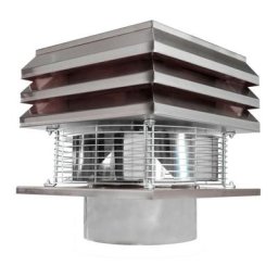 Extracteur De Fumée Pour Conduit Rond 20 cm D'Acier Pour Cheminée Ventilateur De Radial Chapeau