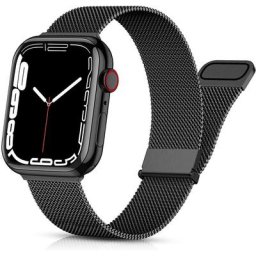 Bracelet en métal compatible avec Apple Watch Strap 42 mm 44 mm 45 mm 49 mm pour femme homme,