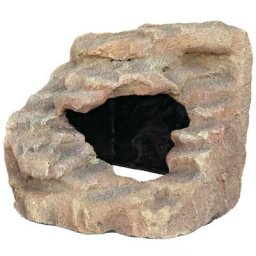 Rocher d'angle avec grotte et plateforme 21 x 20 x 18 cm pour reptiles Trixie Multicolor
