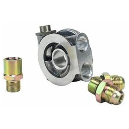 Plaque sandwich pour filtre à huile + adaptateur de thermostat Raccord AN8 Refroidisseur d'huile