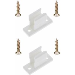 2x Clip bloqueur de manivelle volet Roulant Blanc Support Guide Manette Plastique 13mm Universel