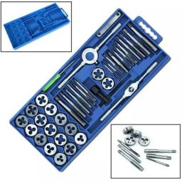 Aufun - taraud set 40 pcs jeu de tarauds M3-M12