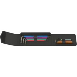 WERA 950 SPKL / 9 SZ angle multicolore ensemble de clés. Impérial. BlackLaser. 9 pièces