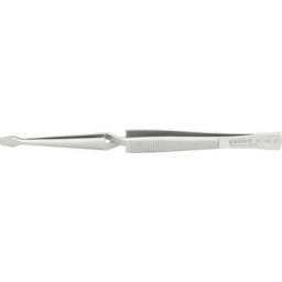 Brucelles becs croisés forme trapèze nickelées 160mm Knipex 1 pcs