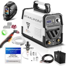 Stahlwerk - cut 40 st Découpeuse plasma igbt équipement complet avec 40 ampères, capacité de coupe