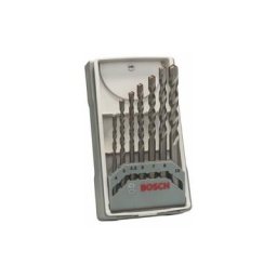 Jeu de forets pour béton 7 pièces tige cylindrique Bosch Accessories 2607017083 1 set