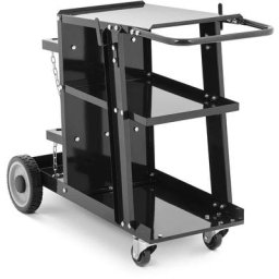 Stamos - Chariot poste à souder Pro Support Bouteille De Gaz Max 65Kg 108X44X79Cm - Noir