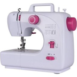 Costway - Machine à Coudre Électrique avec 16 Points, Lumière Intégré 2 Vitesses, Double Fil,