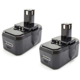 2x NiMH batterie 1300mAh (18V) pour outil électrique outil Powertools Tools comme Ryobi ABP1801