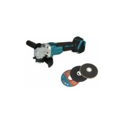 Meuleuse d'angle sans fil 125mm 18V pour Makita Batterie + accessoires (Machine Seule)