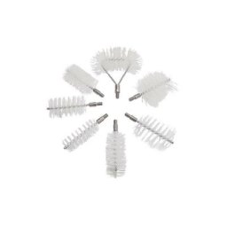 Kit écouvillons nylon sans manche filetage male M10 - comprenant 3 brosses rondes+3 rectang et 1 de
