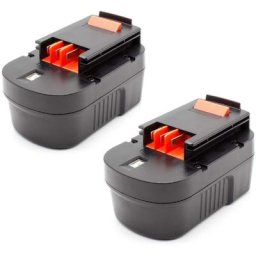 2x NiMH batterie 1500mAh (14.4V) pour outil électrique outil Powertools Tools comme Black & Decker