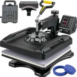 Vevor - Presse a Chaud Combinee 5 en 1 Machine Impression Textile Noire 38x38 cm Machine de