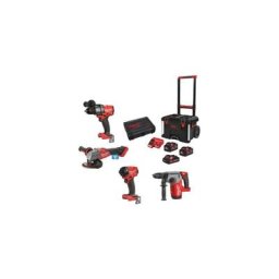 Powerpack 4 outils milwaukee M18 FPP4AE-533P avec trolley Packout - 4933493334