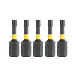 Embouts T15 EXTREME impact torsion, lot de 5, 25 MM, DT7380T de qz - Dewalt