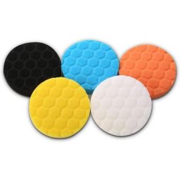 5Pcs 125mm Tampons de Polissage pour Voiture, Hex Logic Polissage Pad Éponge de Polissage, Tampons