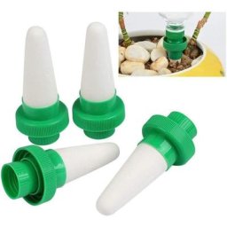 4er Automatique Plante d'irrigation d'eau Distributeur cône en céramique tête Plante verseur Goutte