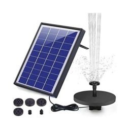 Mini fontaine à eau solaire avec panneau, pompe à eau pour bain d'oiseaux, Kit de panneaux