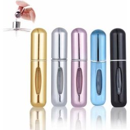 Lot De 5 Atomiseurs De Parfum Rechargeables De 5 Ml, Mini Portable De Voyage Pour Homme Ou Femme En