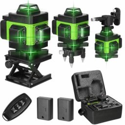 4D 16 Lignes Niveau Laser 3° Machine Auto-nivelante Batterie au Lithium Rechargeable usb avec