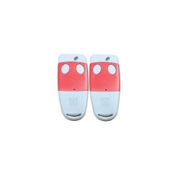 Cardin - Lot de 2 télécommandes s486 qz2 grise et rouge - 868.30 mhz, code tournant - s 486 qz/2