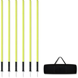 Froadp - Piquets de Slalom en Plastique, 1.8m Football Accessoires d'entraînement Set Agility (Set